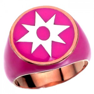 Star Sapphire Inspired Silver Ring Full Violet Jewelry