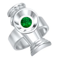Alan Scott Ring The First Green Lantern Edition Silver Jewelry
