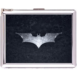 Batman Logo Cigarette Case Stainless Steel with Lighter