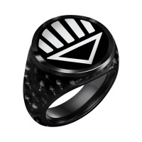 Black Lantern Inspired Silver Ring The Dead Shall Rise Edition