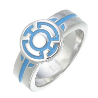 Blue Lantern Engagement Ring Silver Jewelry