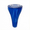 Blue Lantern Inspired Silver Ring Black Snake Skin Edition