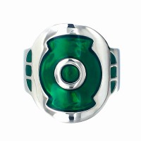 Green Lantern Inspired Ring First Flight Silver Ring Jewelry