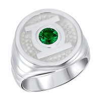 Green Lantern Inspired Silver Ring Will Power Edition