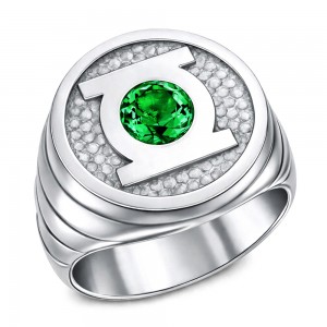 Green Lantern Inspired Silver Ring Will Power Edition