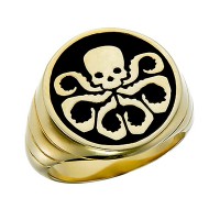 Hydra Ring Inspired Gold Plated Sterling Silver Jewelry