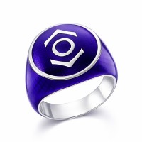 Indigo Tribe Inspired Silver Ring Indigo Snake Skin Edition