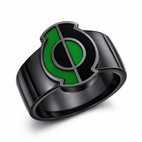 Green Lantern Inspired Silver Ring Kyle Rayner Style Jewelry V1