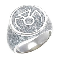 Phantom Lantern Inspired Silver Ring Glitter Edition