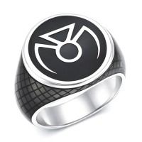 Phantom Lantern Inspired Silver Ring Snake Skin Edition