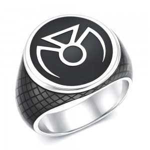 Phantom Lantern Inspired Silver Ring Snake Skin Edition