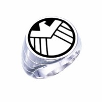 Shield Agent Ring Inspired Sterling Silver Jewelry