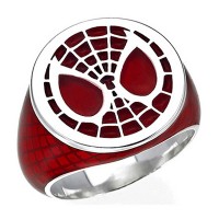 Spider-Man Inspired Silver Ring Marvel Jewelry